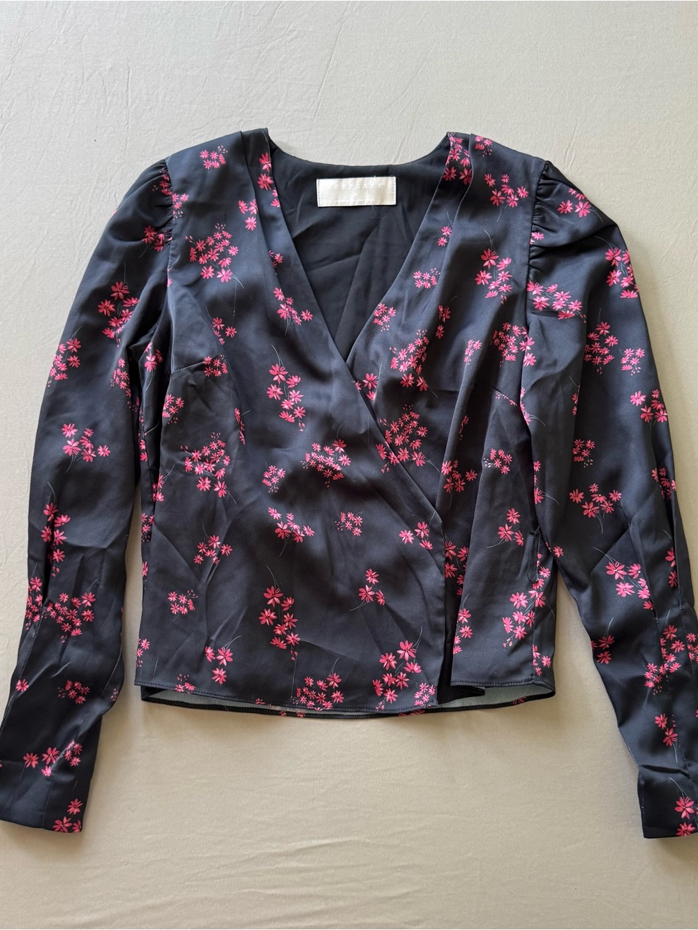 Keepsake Infinity Blossom Long Sleeve Wrap Top